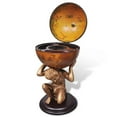 thumbnail image 4 of vidaXL 1 Piece Globe Bar Wine Stand Atlas Design 16.5x16.5x33.5 Inches, 4 of 6