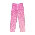 thumbnail image 4 of Easygdp Breast Cancer Pink Ribbons Awareness Men's Pajama Pant, Sleep Elastic Waistband Lounge Pants - Small, 4 of 9