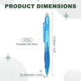 thumbnail image 2 of Uxcell 3Pcs Erasable Gel Pens, 0.5mm Retractable Fine Point Heat Erasable Marking Pen Smooth Writing Fabric Markers for Sewing Drawing Writing Planner, Sky Blue Ink, 2 of 7