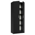 thumbnail image 5 of Madesa Kitchen Pantry Storage Cabinet 2 Doors with 5 Utility Shelves 23"L Wooden Organization Unit for Kitchen - Black, 5 of 11