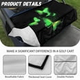 thumbnail image 5 of Whosucclay Green Butterfly Pattern Golf Cart Seat Cover Towel Anti-Slip for Yamaha EZGO Club Car Icon, Comfort Golf Cart Seat Protector, 5 of 6