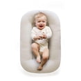 thumbnail image 1 of BRILLAR Tumbona y asiento de suelo para bebé de algodón orgánico - Nu Bio Essentials - Albaricoque, 1 of 5