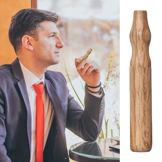 Colgante Inhalador de Aromaterapia de Madera Natural | Apoyo para Dejar de Fumar | Sin Olor | Elegante Ayuda para Dejar de Fumar | Fácil de Usar | Ideal para Regalar | 1 Unidad