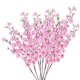 thumbnail image 1 of Rama de flor artificial de seda con forma de flor de durazno para decoración de Navidad, hogar, arreglos de boda y flores de ciruelo, 1 of 6