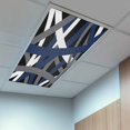 thumbnail image 2 of 1 Pack Abstract Art Fluorescent Light Covers for Ceiling Lights Blue White Black Gray Line Modern Simple Magnetic Ceiling Light Covers Overhead Light Filters for Office Classroom Home, 2 of 9