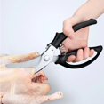 thumbnail image 4 of Tijeras para aves de corral de alta resistencia - Tijeras de cocina para cortar pollo, aves de corral, caza, carne - Picar verduras - Con resorte, 4 of 5