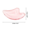 thumbnail image 2 of Unique Bargains 1 Pc Portable Gua Sha Facial Tools for Beauty Parlor Pink Acrylic Resin, 2 of 6