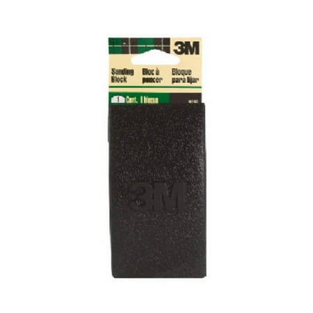 3M Pliable Rubber Sanding Block, Carded, 2-3/4 in., Black