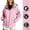 *Pink, variant on ClodeEU Women's Hooded Cinch Waist Windbreaker Jacket, Lightweight Outdoor Coat with Pockets Army Green,Women's Plus L
