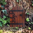thumbnail image 6 of Outdoor Miniature Fairy Door For Tree Decoration, Adds Whimsical Charm To Gardens Yards Or Patios, Miniature Fairy Door With Intricate Metal Accents And Decorative Scroll-Design, 6 of 7