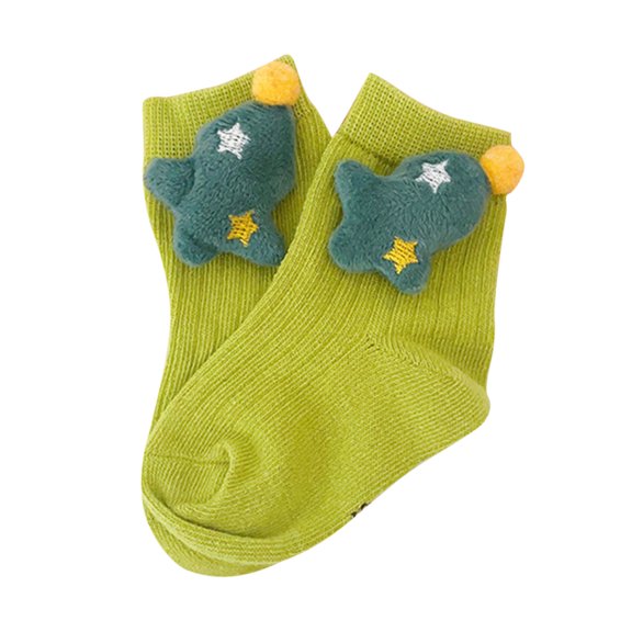Baby Socks Baby Cartoon Doll Cotton Stockings Spring And Autumn Middle Tube Boys And Girls Baby Walking Floor Socks Christmas Socks 2023