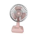 thumbnail image 4 of Mini ventilador de mesa de escritorio, ventilador personal de diseño retro, eléctrico, recargable, compacto, refrigeración por , portátil para el rosa, 4 of 8
