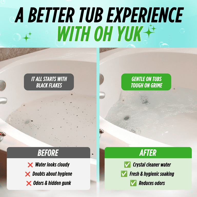 Oh Yuk Jetted Tub Cleaner for Jacuzzis Bathtubs and Whirlpools 16