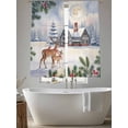 thumbnail image 5 of Christmas Snowfields Sheer Curtains 72 Inch Length 2 Panels Set, Winter Elk Cardinal Xmas Tree Branch Voile Window Treatment Curtains Sheers Drapes for Bedroom/Living Room/Kitchen 52"x72"x2, 5 of 7