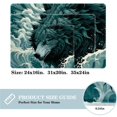 thumbnail image 2 of Wolf Non-Slip Polyester Office Floor Mat Carpet Rug - Machine Washable, 2 of 6