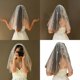 thumbnail image 2 of Delicate Tulle Bridal Veil Short Length Seethrough Veil with Love Heart for Bachelorette Parties and Wedding Dresses, 2 of 4