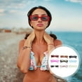 thumbnail image 3 of HORIALENCE 9Pcs Rectangle Sunglasses for Men and Women with UV Protection Pc Material Festival Parties, 3 of 8