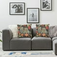thumbnail image 2 of Owl Throw Pillow Cover Couch Pillow Case Square Outdoor Pillow Sofa Bed Lumbar Pillowcase Decorative, 2 of 7