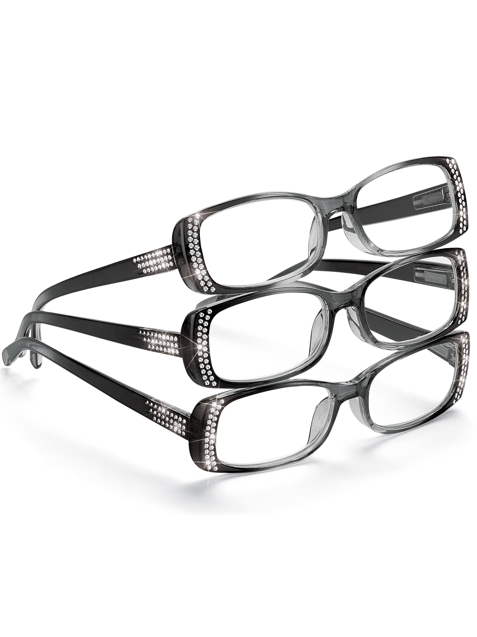 Collections Etc PrecisionCrafted Reader Glasses with Foil Accents