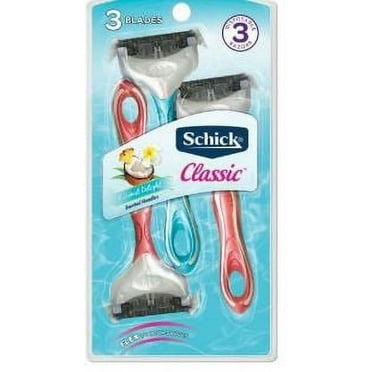 Schick Classic Women's Disposable Razors, Coconut Delight - 3 count