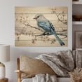 thumbnail image 2 of Designart "Bird on the Brink of Flight II" Animals Print on Natural Pine Wood, 2 of 5