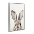 thumbnail image 4 of Stupell Industries Peeking Rabbit Eyes Animals & Insects Painting Gray Framed Art Print Wall Art, 16 x 24, 4 of 10