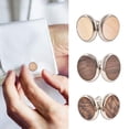 thumbnail image 2 of 2 Pcs Boutons de Manchette pour Chemises Décoratifs en Bois Ronds pour Hommes, 2 of 10