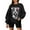 Black, variant on Pregnancy Announcement Halloween Skeleton Sweatshirts for Women Long Sleeve Crewneck Funny Maternity Sweatshirt Pullover