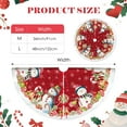 thumbnail image 4 of Christmas Tree Skirt, Snowman Tree Skirts 36 Inch, Christmas Trees Decoration, Xmas Decor Mat for Indoor Outdoor, Xmas Skirts, Snowman Holiday Decoration, 4 of 6