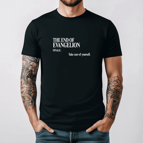 Evangelion Funny Retro 90s Mecha Anime Shinji Asuka Rei Graphic Tee V25283,Unisex S- 5XL