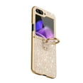 thumbnail image 2 of Bling Case for Samsung Galaxy Z Flip 4 with Ring Holder, Women Girls Ultra Slim Drop-Proof Anti-Slip Shockproof Protective Phone Cover Case for Samsung Galaxy Z Flip 4,Gold, 2 of 9