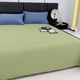 thumbnail image 2 of Sábana de poliéster de color liso de 180 x 230 cm | Sábana de fibra suave y lavable | Ropa de cama duradera y resistente a la decoloración | Sábana de fácil cuidado para todos los tamaños de, 2 of 5