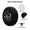 thumbnail image 2 of Goofa Watermelons Dachshunds Pattern Universal Tire Cover for Jeep, SUV, Truck, and Trailer – Waterproof, UV-Resistant,Easy to Install, Fits 14"-17" Tires-15 inch, 2 of 6