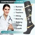 thumbnail image 6 of Compression Socks for Women & Men Circulation (8 Pairs) 15-20 mmHg is Best Support for Athletic Running,Hiking, 6 of 7
