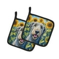 thumbnail image 2 of Carolines Treasures 7.5 x 7.5 in. Unisex Irish Wolfhound in Sunflowers Pair of Pot Holder, 2 of 2