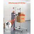 thumbnail image 2 of VEVOR Chariot de Levage Empilable Capacité de 551 lbs 70 Pouces Max, 2 of 9