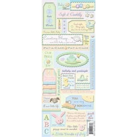 Embossed Stickers-Baby Word & Icon