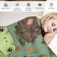 thumbnail image 3 of ARISTURING Cute Frog Blanket Gifts for Frog Lovers Soft Frog Mushroom Throw Blanket for Couch Sofa Bed Cozy Plush Fuzzy Cute Frog Blankets Adults Kids Teens Frog Gifts, 3 of 6