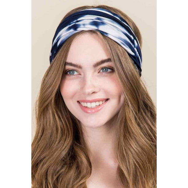 8Pcs Wide Elastic Headband for Women Boho Bandana Headbands Yoga Sports  Headband Outdoor Hairband Adjustable Turban Headwrap Hair Accessories for