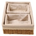 thumbnail image 1 of Uadme Cesta De Almacenamiento Tejida A Mano, Contenedor De Almacenamiento De Paja, Cesta Decorativa, Organizador Para Escritorio, Sala De Estar, Dormitorio, 1 of 5