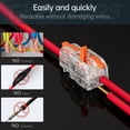 thumbnail image 2 of Conectores de cable GKEEMARS Mini Electrical, 20 piezas, 1 entrada y 2 salidas, PC, 2 of 6