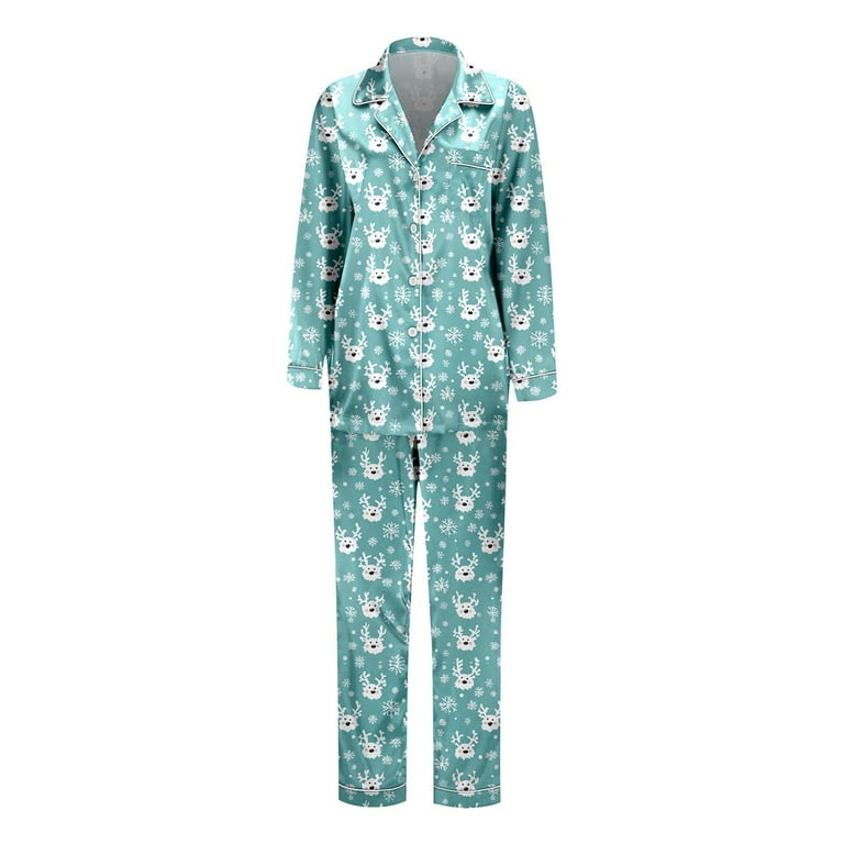 Christmas Pajamas Family Silk Christmas Pajamas Holiday Sleepwear