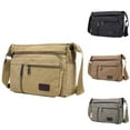 thumbnail image 2 of Mepaouo Large Shoulder Bag for Men Stylish Canvas Hobo Crossbody Laptop Handbag Sling Daypack(Khaki), 2 of 5