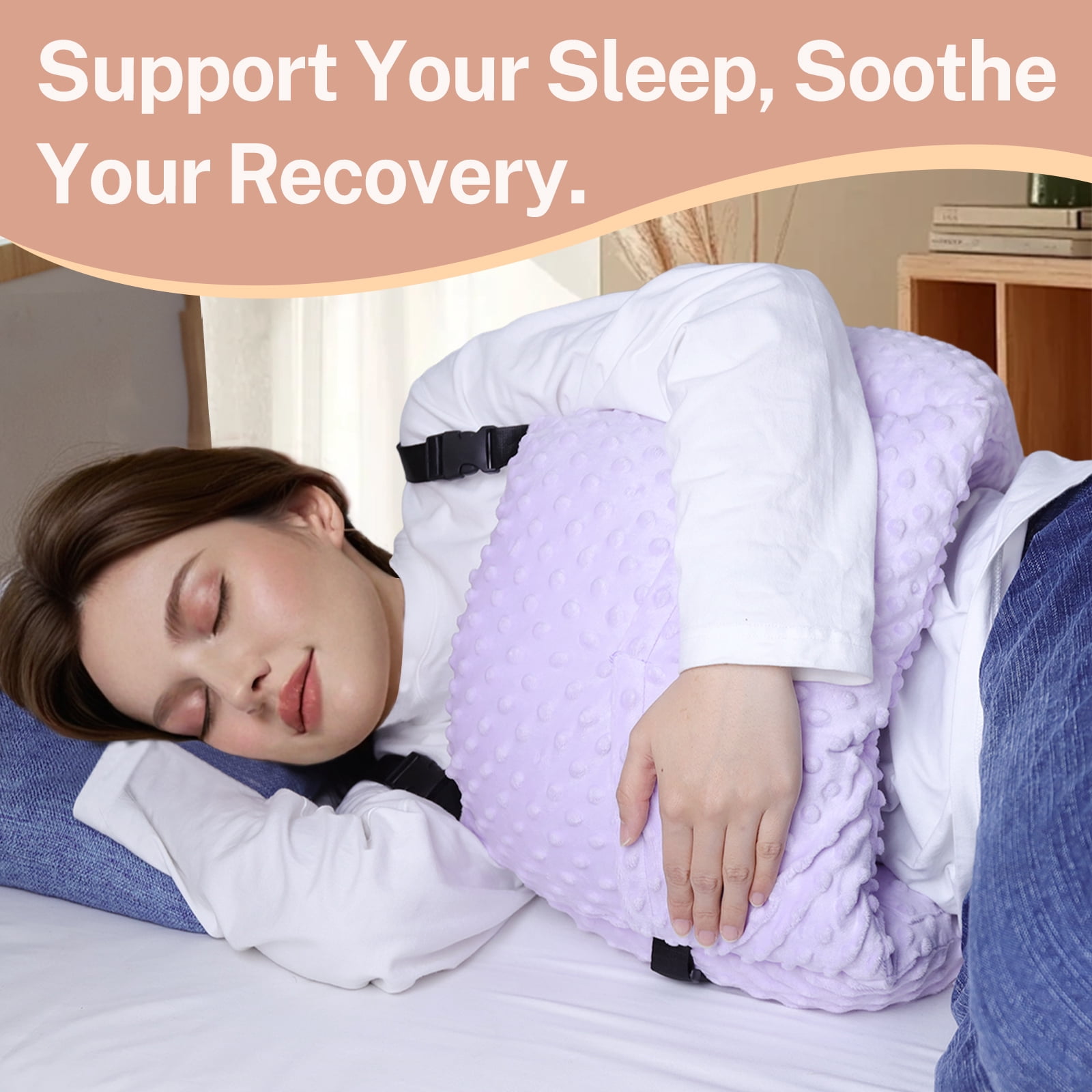 Lefeke Post Mastectomy Pillow - Post Surgery Pillow for Car, Breast Reduction & Augmentation Patients, Breast Pillow After Heart Surgery Pillow, Mastectomy Recovery Must Haves, Post Surgery Gift