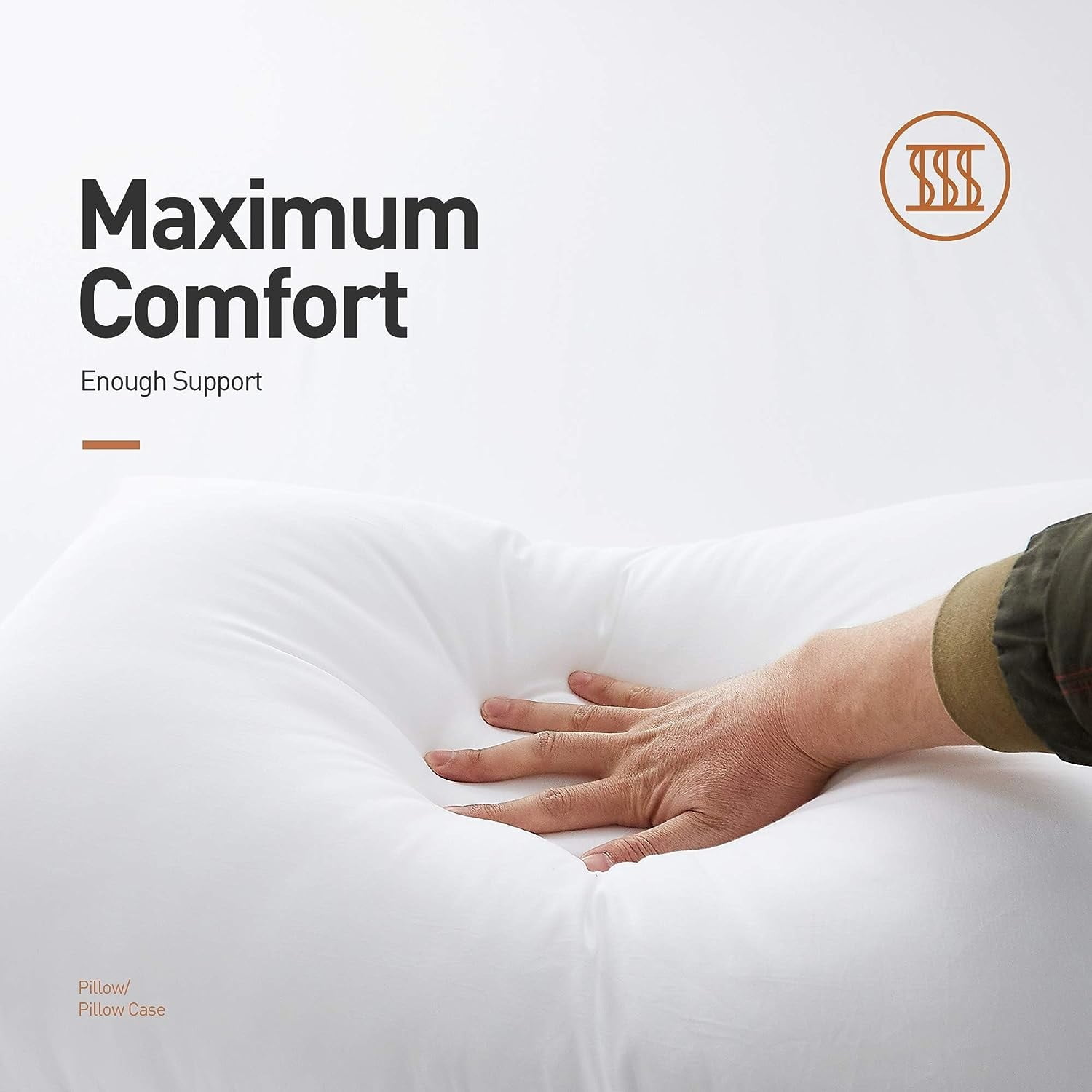 Eurotex Bed Pillows for Sleeping, Hotel Quality with Premium Soft Microfiber Fill for Back, Stomach or Side Sleepers, Standard (Pack of 4), White