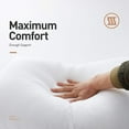 thumbnail image 4 of Eurotex Bed Pillows Premium Soft Microfiber Fill, Hotel Quality (Standard 20x26, Pack of 2), 4 of 7