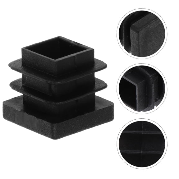 WHAMVOX  30 Pcs Chair Leg Caps Square End Furniture Hole Cover