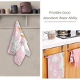 thumbnail image 3 of Dreamtimes Easter Bunny Egg Balloon Hand Towels 2 PCS, Pink Rabbit Cloud Kitchen Towel Ultra Soft and Highly Absorbent,Decorative Fingertip Face Towel for Bathroom Hotel, 28.3"x14.4", 3 of 6