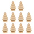 thumbnail image 1 of 10Pcs Unfinished Wooden Tree DIY Graffiti Puppet Toys Wooden Xmas Tree Toys, 1 of 3