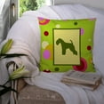 thumbnail image 3 of Carolines Treasures CK1044PW1414 Lakeland Terrier Decorative   Canvas Fabric Pillow 14Hx14W multicolor, 3 of 4